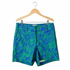 Talbots The Daily Short Blue and Green Patterned. Size 8. Great Condition